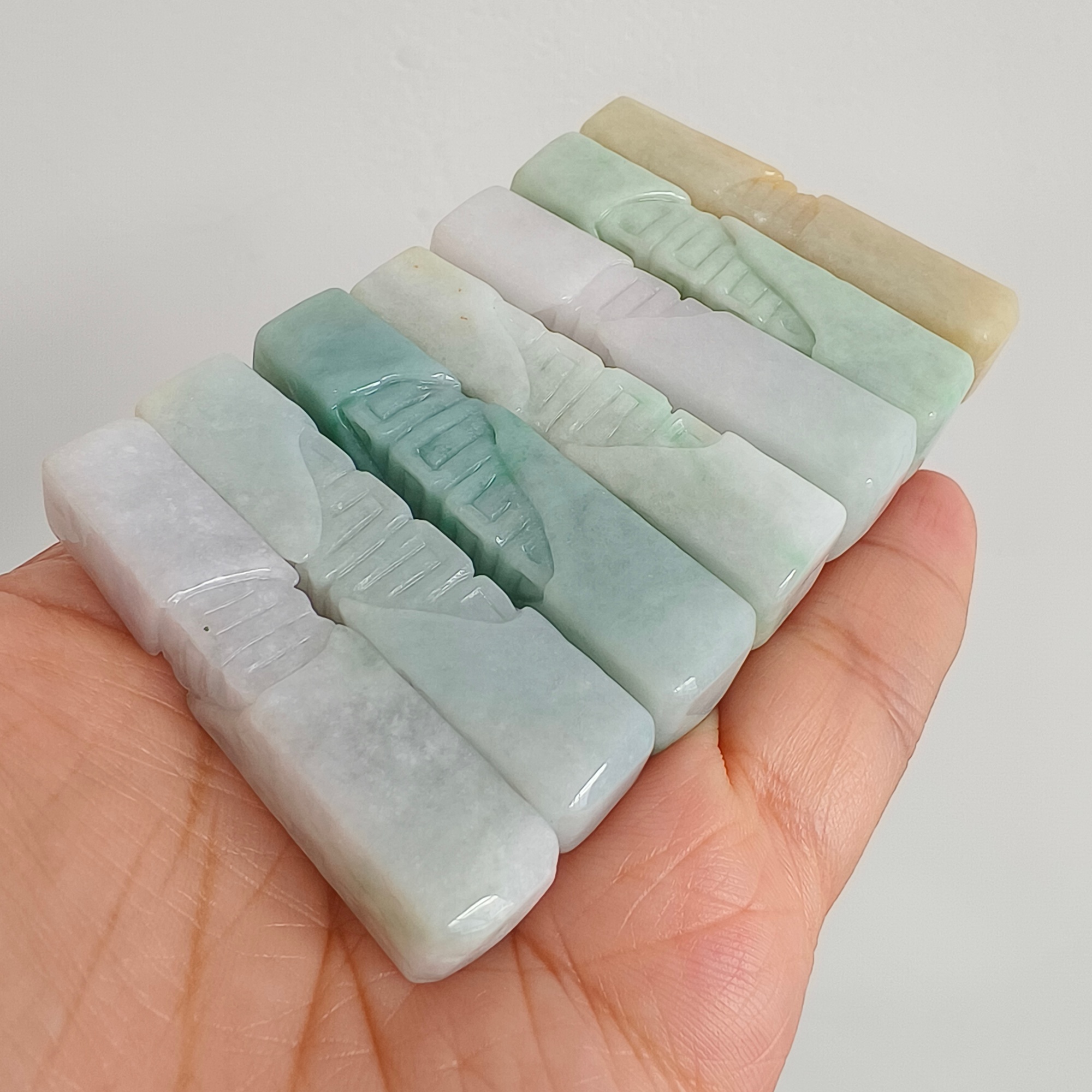 DDP 51.5mm Natural Certificated Green White White Burmese Jadeite Vintage Pendant
