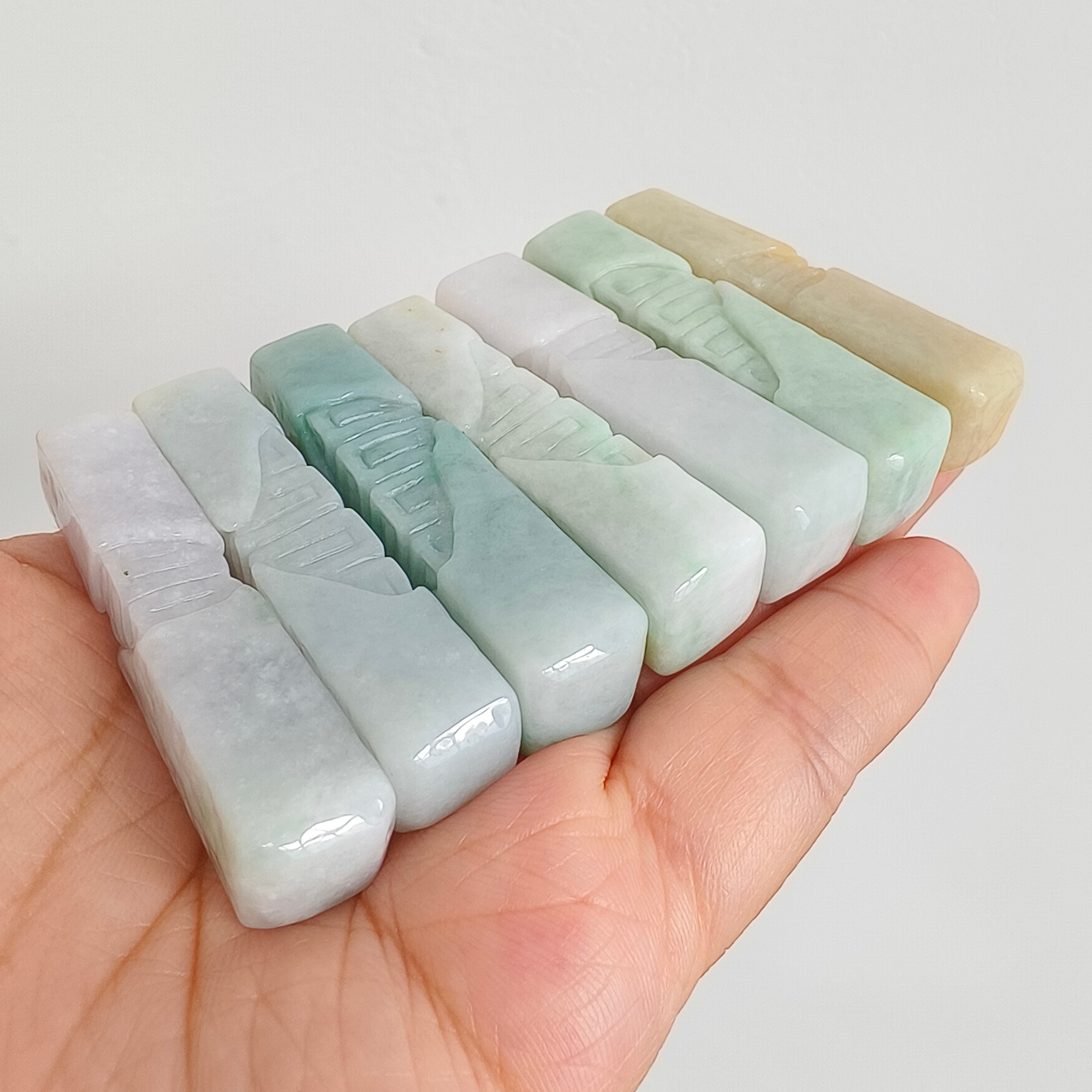 DDP 51.5mm Natural Certificated Green White White Burmese Jadeite Vintage Pendant