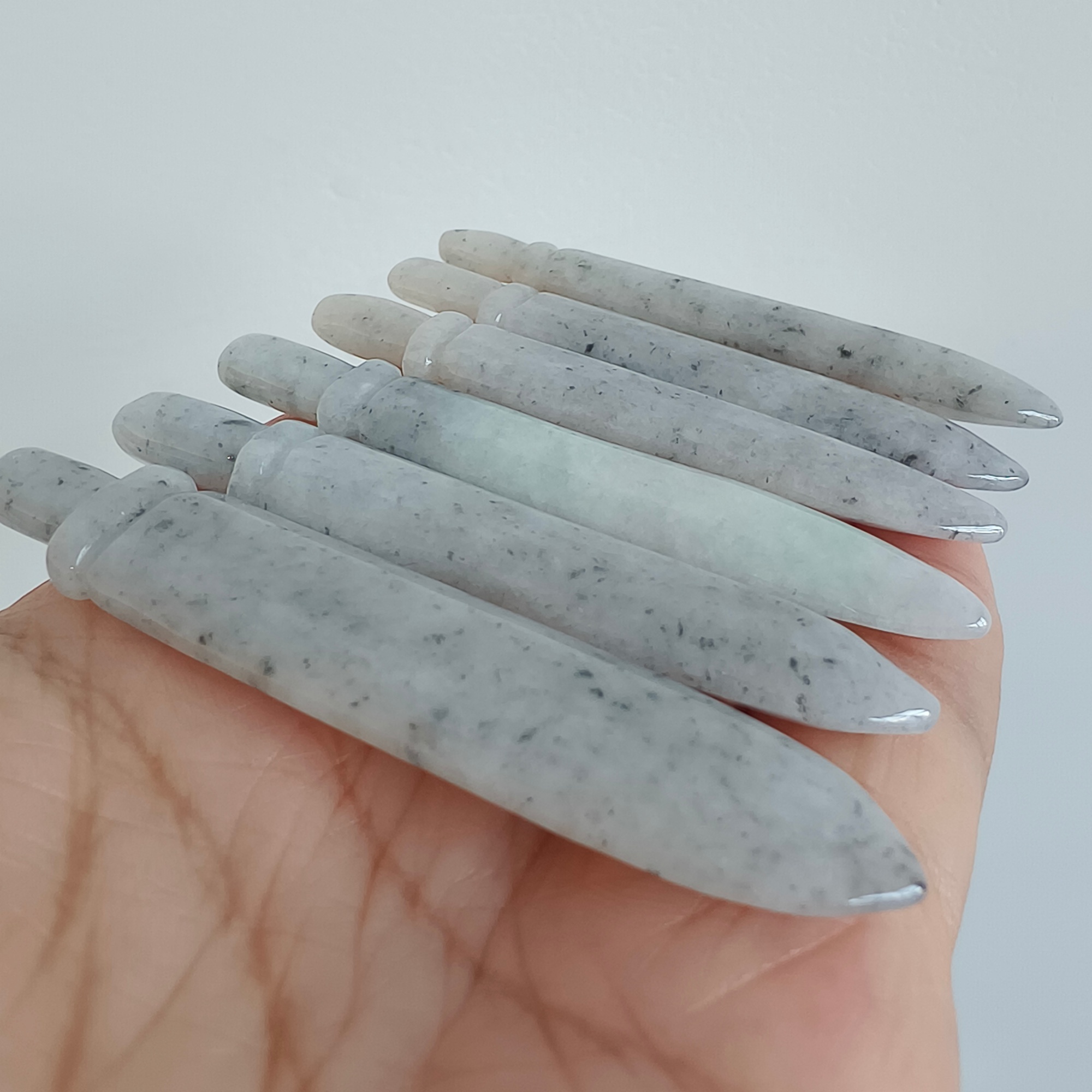 DDP 67-72mm Natural Certificated Type A Black Chicken Species Burmese Jadeite Sword Pendant