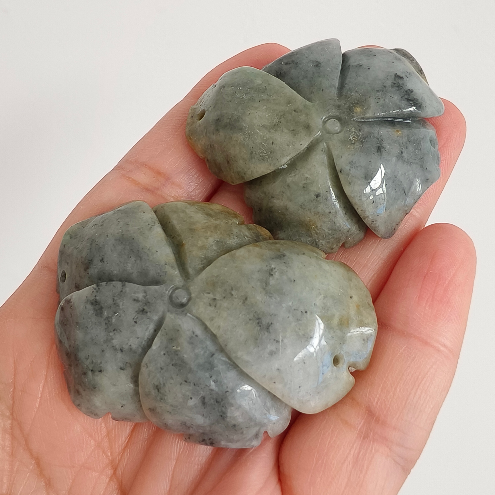 DDP 44.5-52mm Natural Certificated Black Chicken Species Yellow Burmese Jadeite Rose Pendant