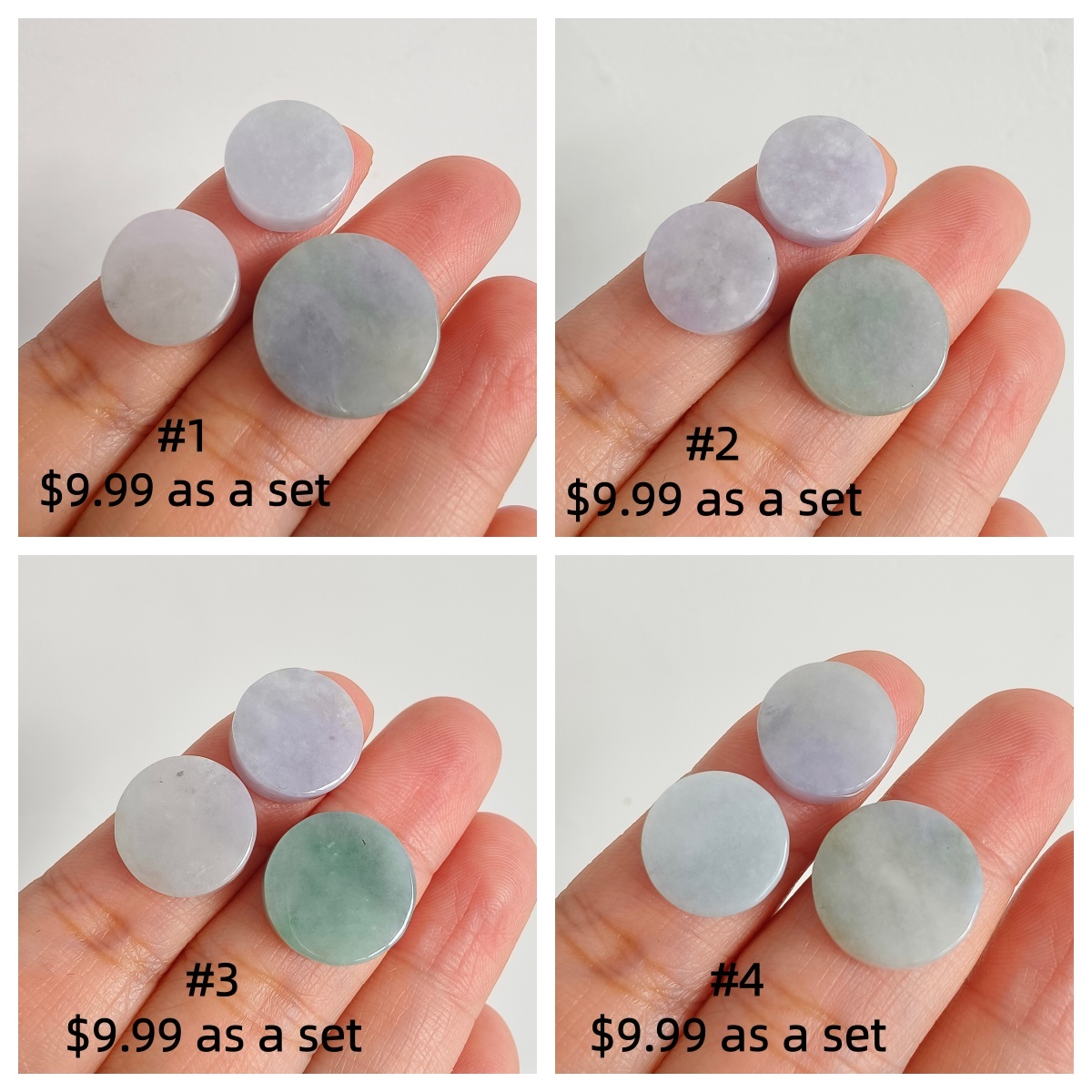 DDP 3/4 pcs 12-15mm Natural Certificated Type A Untreated Green White Burmese Jadeite Round Beads