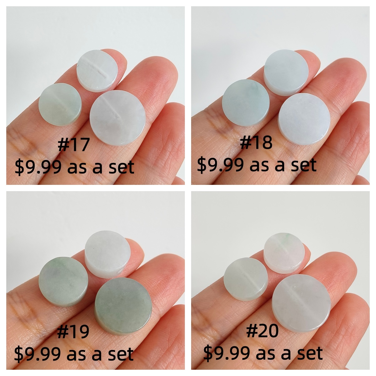 DDP 3/4 pcs 12-15mm Natural Certificated Type A Untreated Green White Burmese Jadeite Round Beads