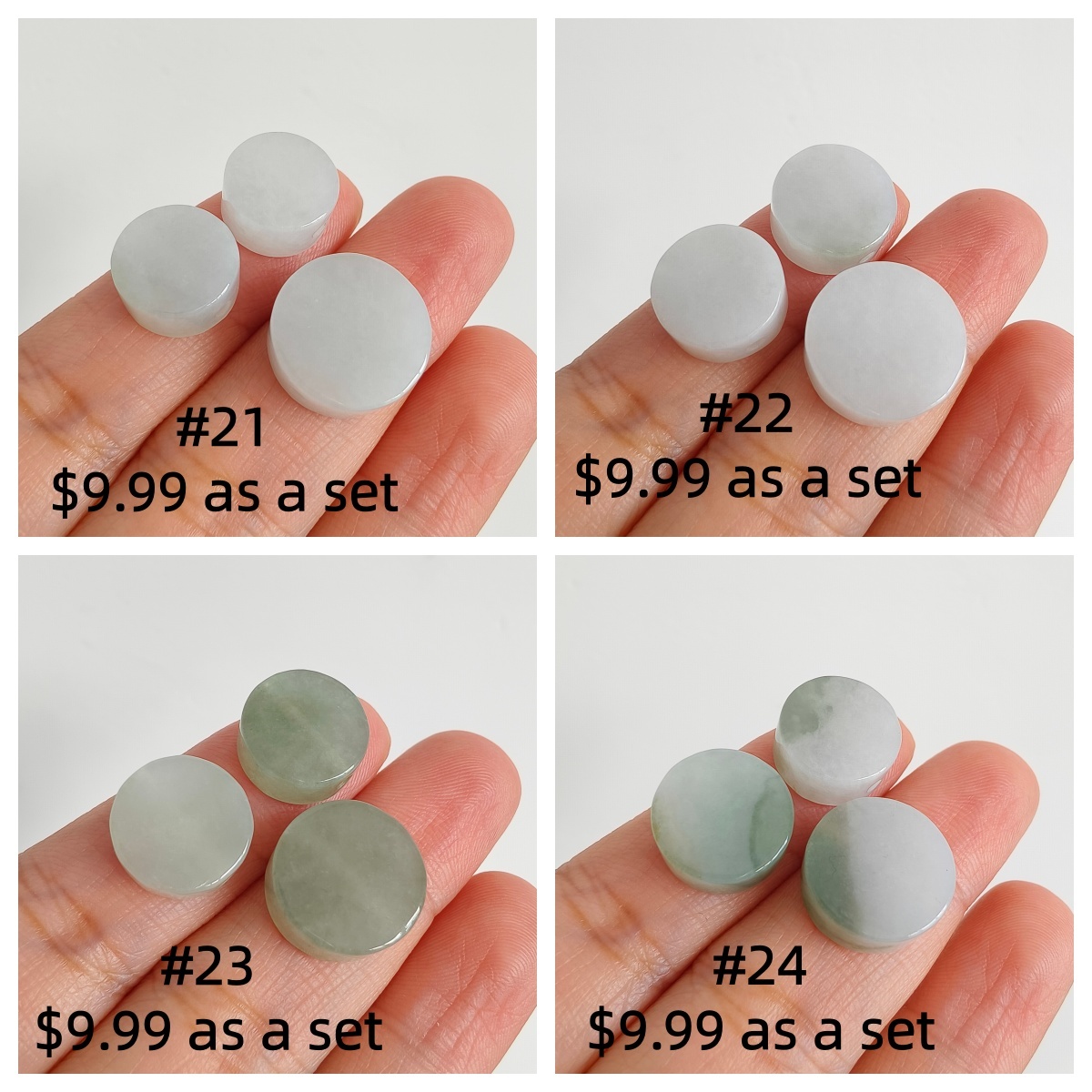 DDP 3/4 pcs 12-15mm Natural Certificated Type A Untreated Green White Burmese Jadeite Round Beads