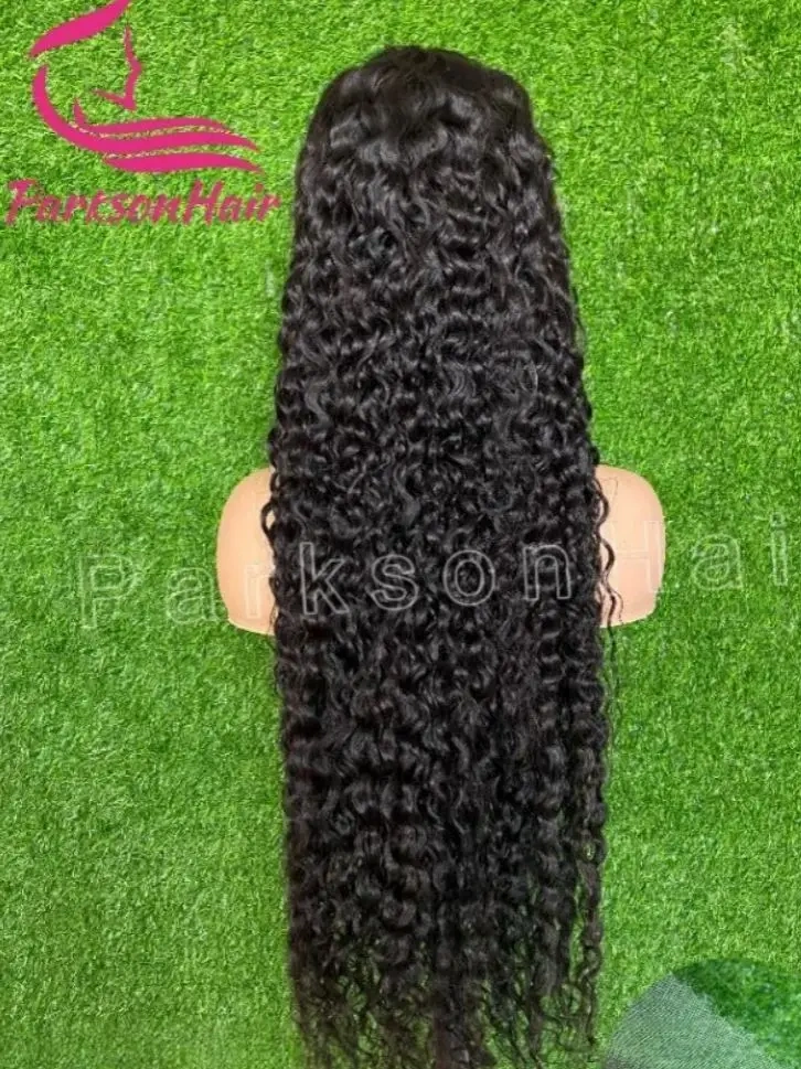 36 Inch Burmese Curly Human Hair Wig HD 13x4 Full Lace Frontal Wigs For Women Pre Plucked Swiss Lace Front Brazilian Curly Wig