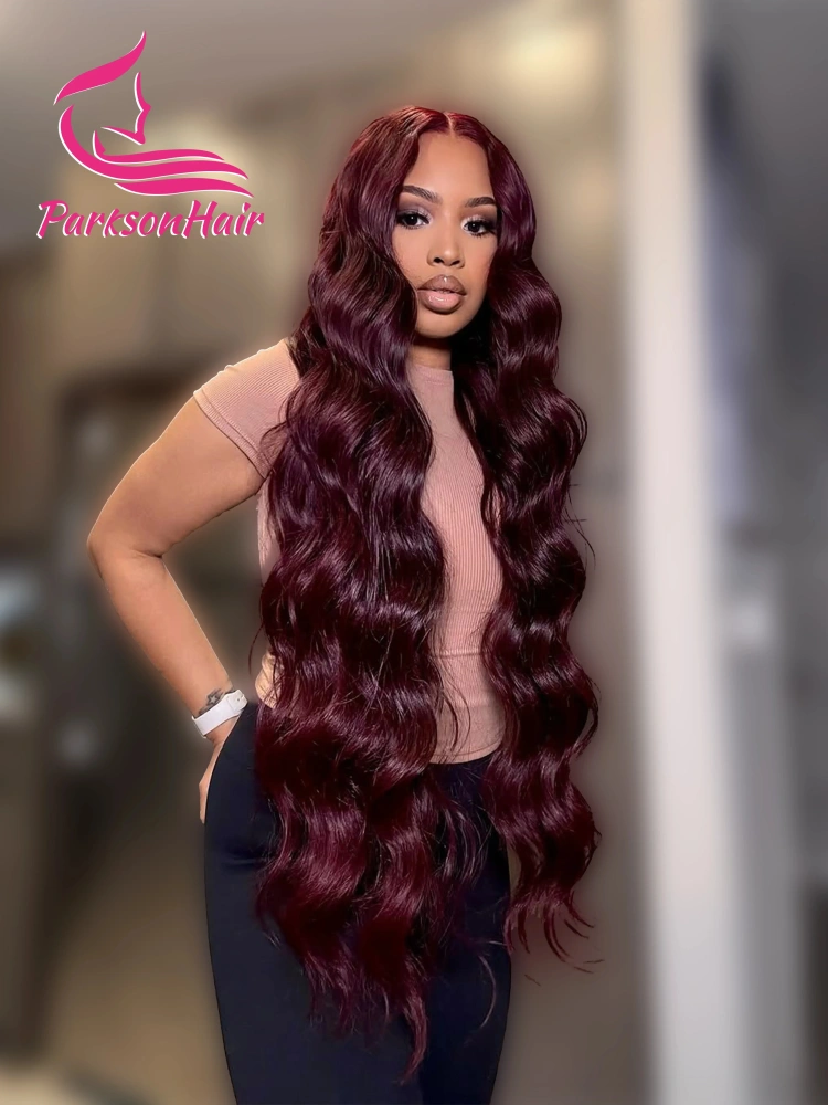 Chocolate Brown 13X4 HD Lace Frontal Human Hair Wigs Body Wave Brazilian 13X6 Lace Front Wig Brown 250% Density for Women 34In