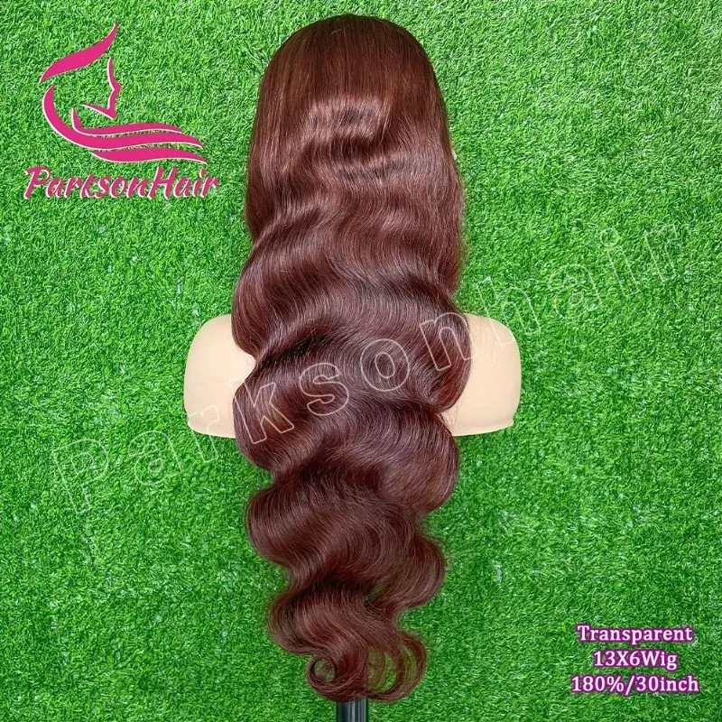 Ready To Wear Glueless Human Hair Wig Chocolate Brown Body Wave Lace Front Wig Pre Plucked Raw 4x4 5x5 Lace Closure Wig No Glue