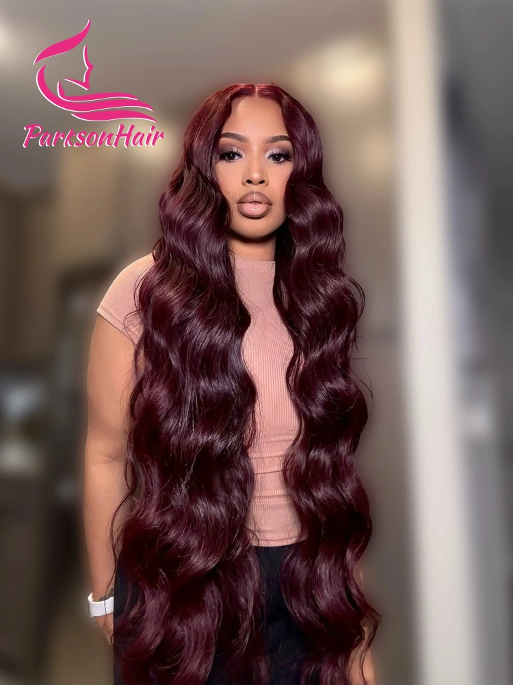 Chocolate Brown 13X4 HD Lace Frontal Human Hair Wigs Body Wave Brazilian 13X6 Lace Front Wig Brown 250% Density for Women 34In