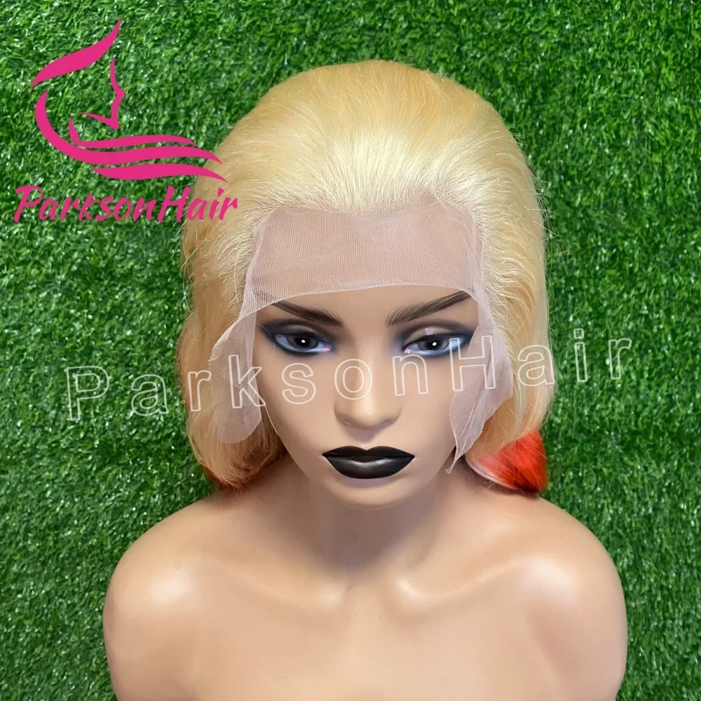 Ginger Orange Glueless Wig 13X6 HD Highlight Lace Front Wig Wave Curly Hair 13X4 Blonde Gradient Orange Lace Front Wig Women