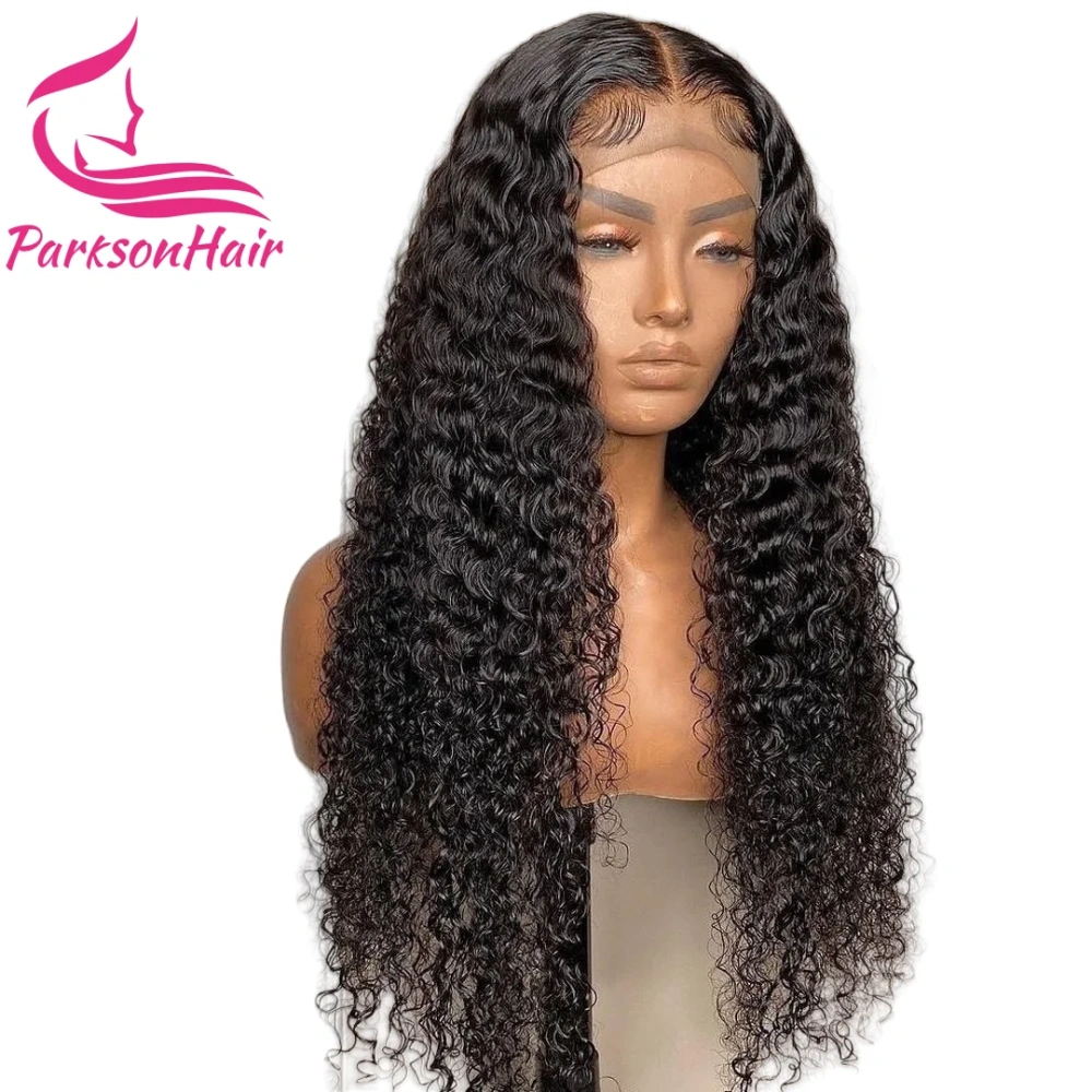 HD Lace Water Wave Human Hair Wig 13x4 HD Human Hair Lace Frontal Wigs Pre-Plucking Brazilian 200% Density Lace Front Curly Wig