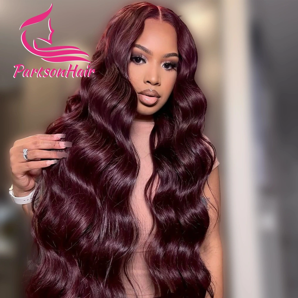 Chocolate Brown 13X4 HD Lace Frontal Human Hair Wigs Body Wave Brazilian 13X6 Lace Front Wig Brown 250% Density for Women 34In
