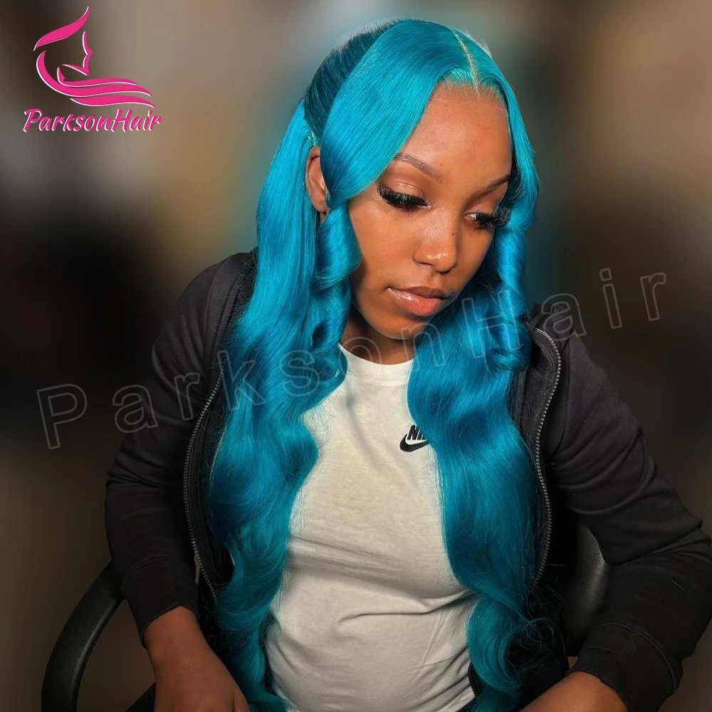 Glueless Wigs Ready To Wear Blue 13x4 13x6 HD Lace Front Wig Body Wave Lace Wigs 613 Colored Lace Front 100% Human Hair Wig