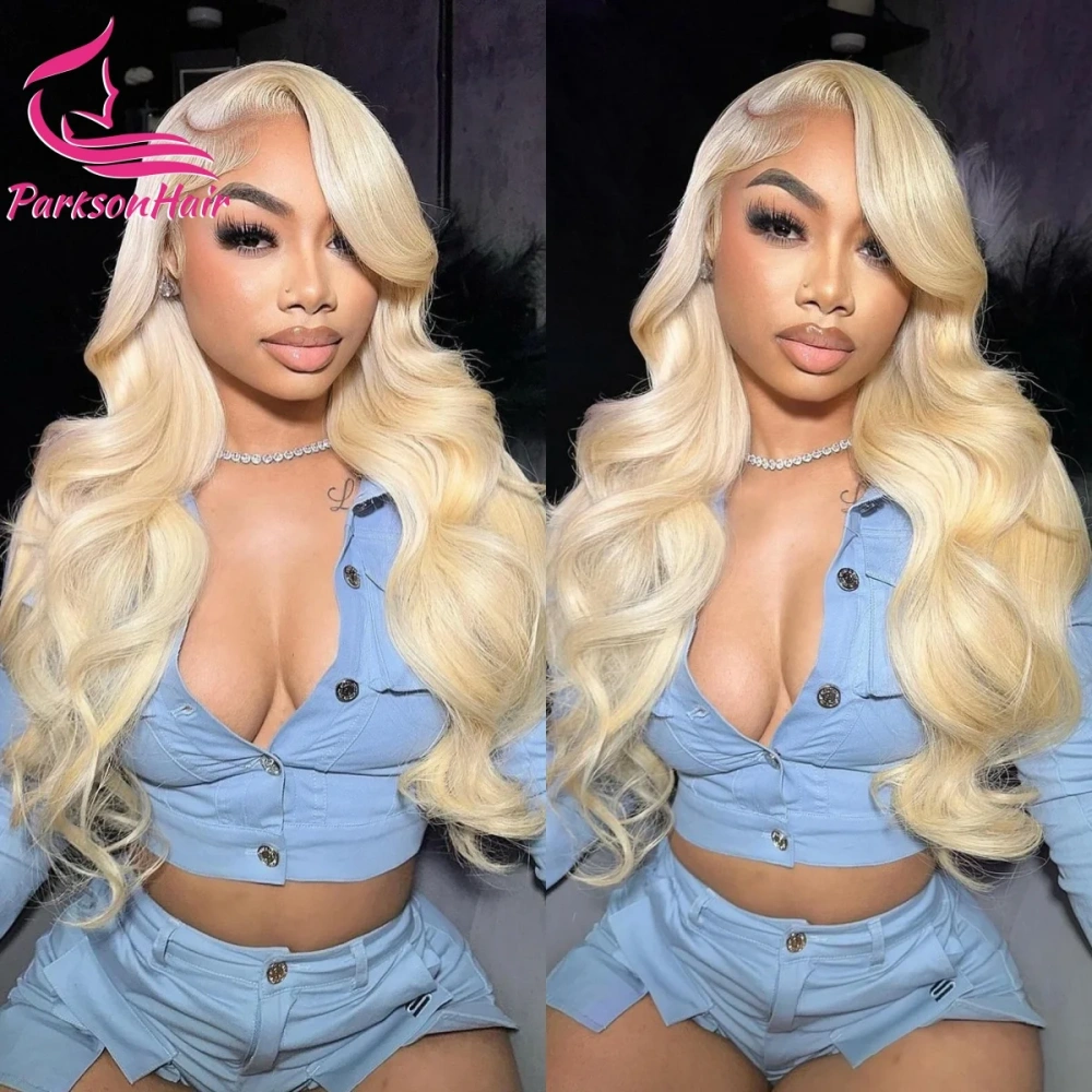 Real HD 613 Human Hair Wigs 200% Pre Plucked Brazilian Body Wave Blonde 13x4 Lace Frontal Human Hair Wig For Women HD Lace Wig