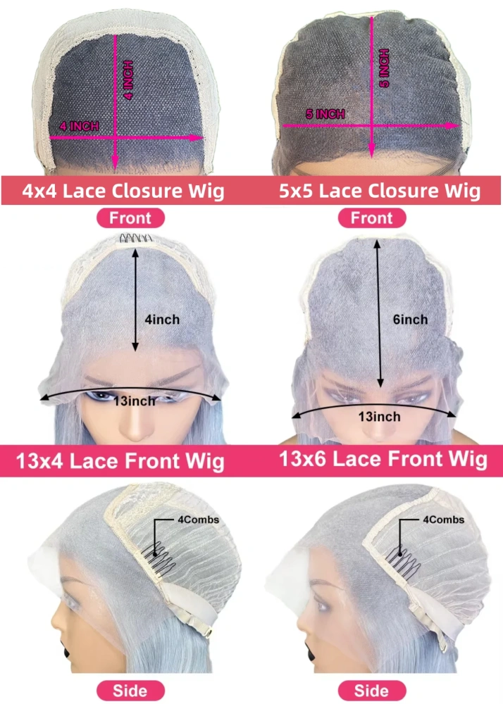Body Wave Purple 13x6 13x4 Transparent Lace Front Wig For Women Blonde Colored 5x5 Lace Closure Human Hair Wigs Lace Frontal Wig