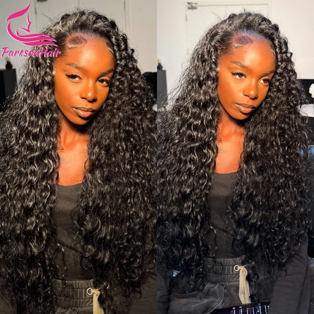 36 Inch Burmese Curly Human Hair Wig HD 13x4 Full Lace Frontal Wigs For Women Pre Plucked Swiss Lace Front Brazilian Curly Wig