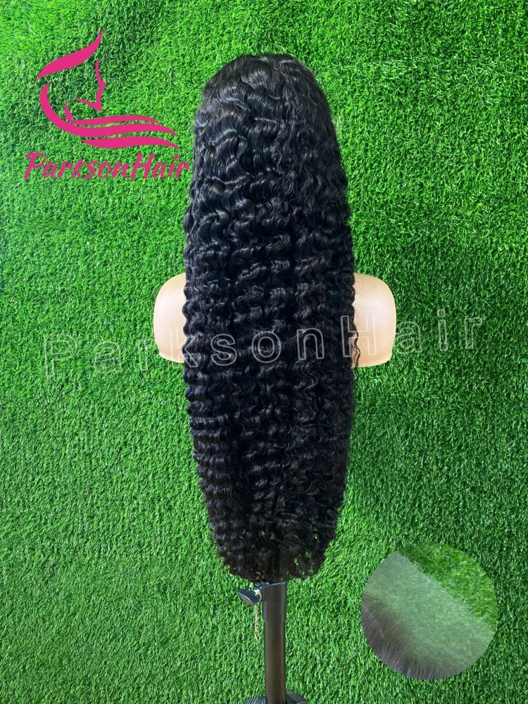 36 Inch Burmese Curly Human Hair Wig HD 13x4 Full Lace Frontal Wigs For Women Pre Plucked Swiss Lace Front Brazilian Curly Wig