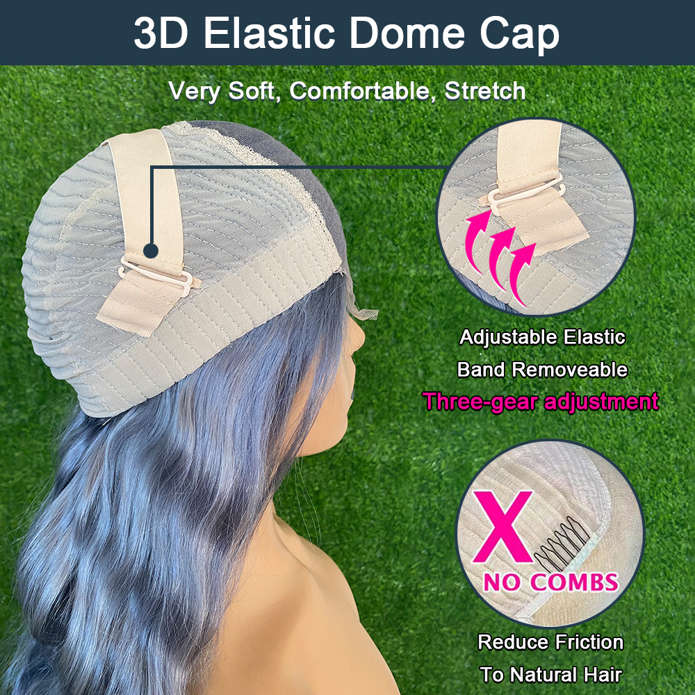 ParksonHair Ombre Blonde Orange Loose Wave Human Hair Wig 4x4 Lace Wear Go Glueless Wig 13x4 Regular Lace Front Wig  For Women 180% Density