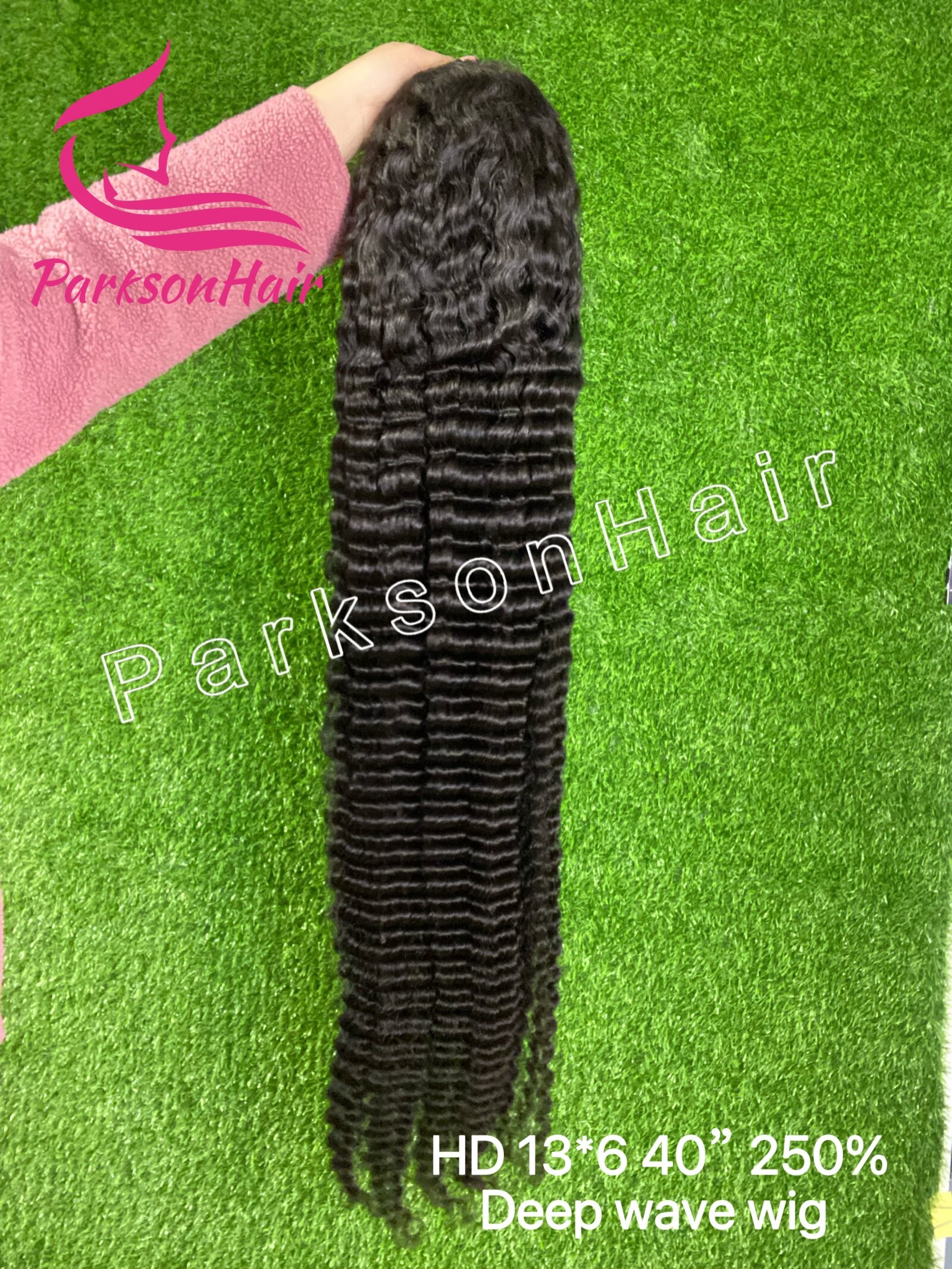 ParksonHair HD Lace 40 inch Deep Wave Human Hair Wig 250% 300% Density 13x4 13x6 Full Frontal Wig For Women Pre-Plucking