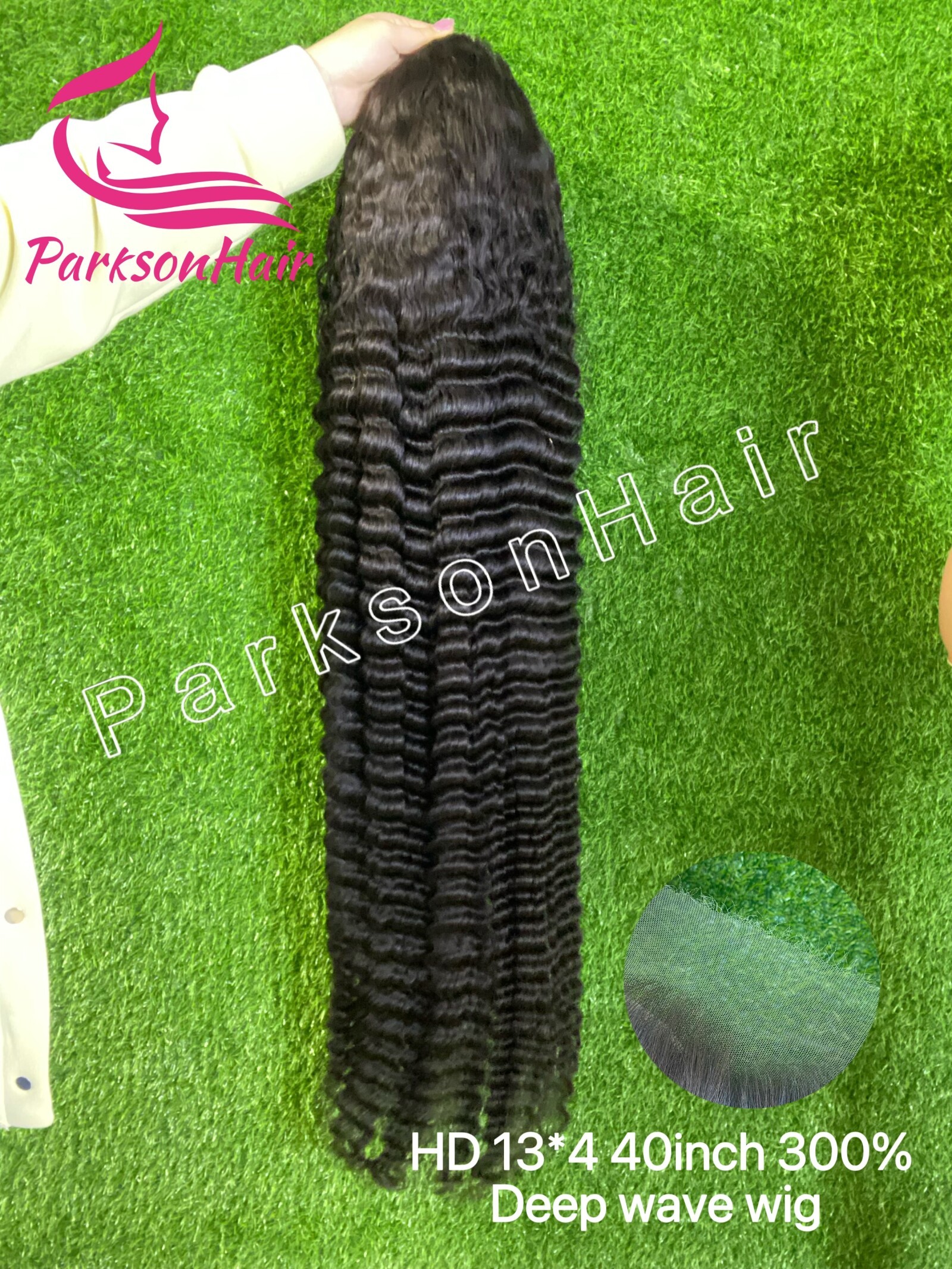 ParksonHair HD Lace 40 inch Deep Wave Human Hair Wig 250% 300% Density 13x4 13x6 Full Frontal Wig For Women Pre-Plucking