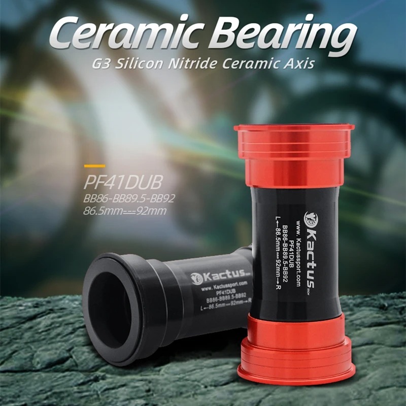 KACTUS PF41 Ceramic Bottom Bracket 28.99mm - BB92 / BB86 dub for Sram - Lightweight for Road & Mountain Bike