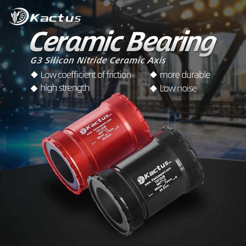 KACTUS T47DUB Bottom Bracket  Ceramic 86.5mm Shell - Threaded for Gravel/road - fit for SRAM DUB