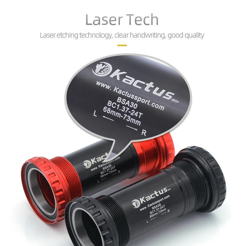 KACTUS BSA30 Threads Bottom Bracket 68/73mm Shell - Fits SRAM 30mm Cranks in BSA Frames