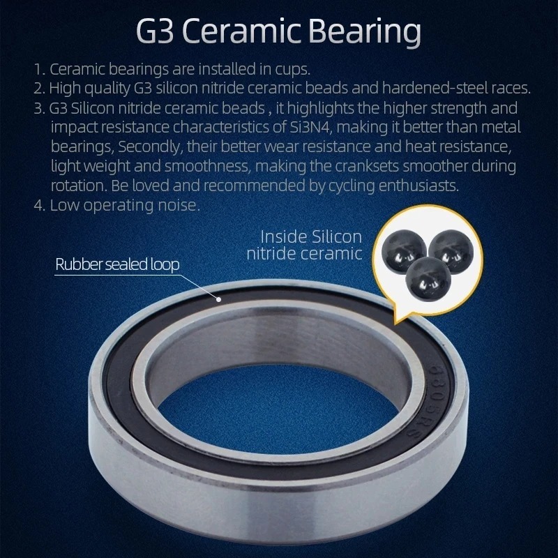 KACTUS PF41 Ceramic Bottom Bracket - for Shimano 24mm - Low Friction - For Bike BB86/92