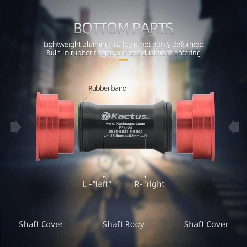 KACTUS PF41 Ceramic Bottom Bracket - for Shimano 24mm - Low Friction - For Bike BB86/92