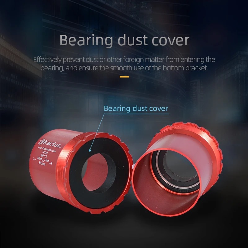 KCATUS T47-24 Bicycle BB 86.5mm shell ceramic bottom bracket - fit for Shimano 24mm Crankset - For Threaded Frames