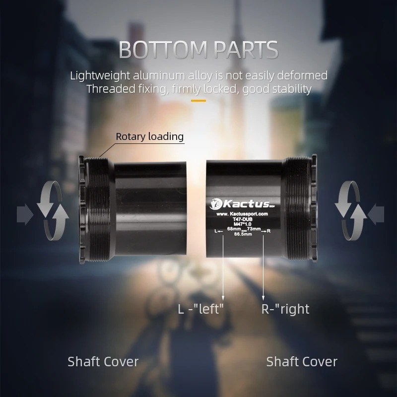 KACTUS T47DUB Bottom Bracket  Ceramic 86.5mm Shell - Threaded for Gravel/road - fit for SRAM DUB