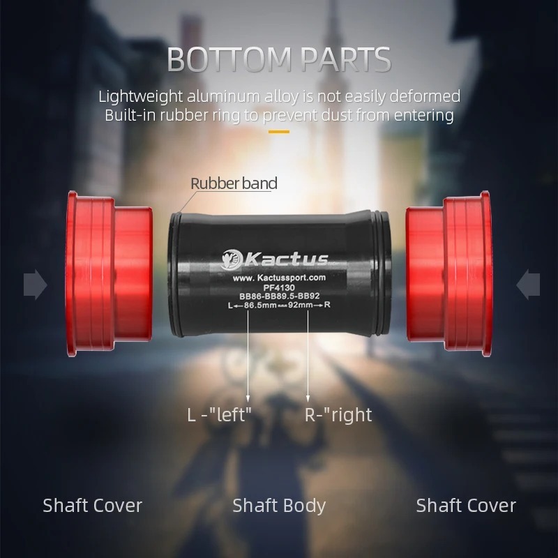 KACTUS BB92 / BB86 Ceramic Bottom Bracket 30mm - For SRAM Rotor BB30 Crankset