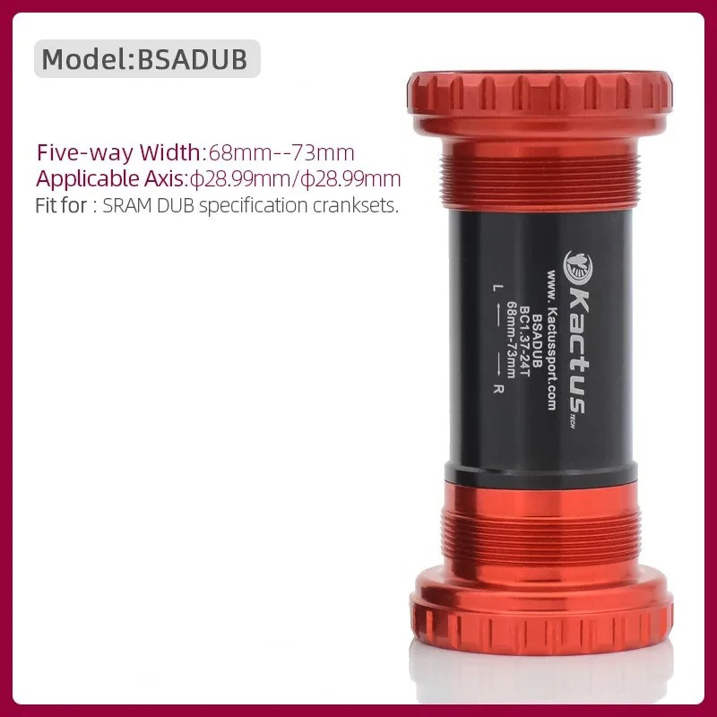 KACTUS BSA 68/73mm bb Ceramic central movement -Threaded for sram dub Crank