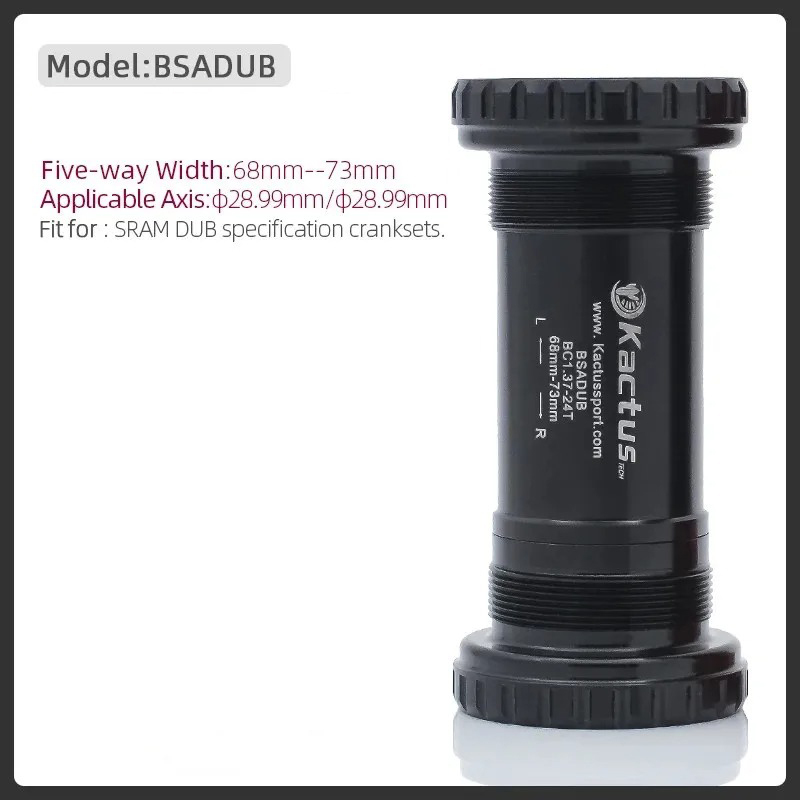 KACTUS BSA 68/73mm bb Ceramic central movement -Threaded for sram dub Crank