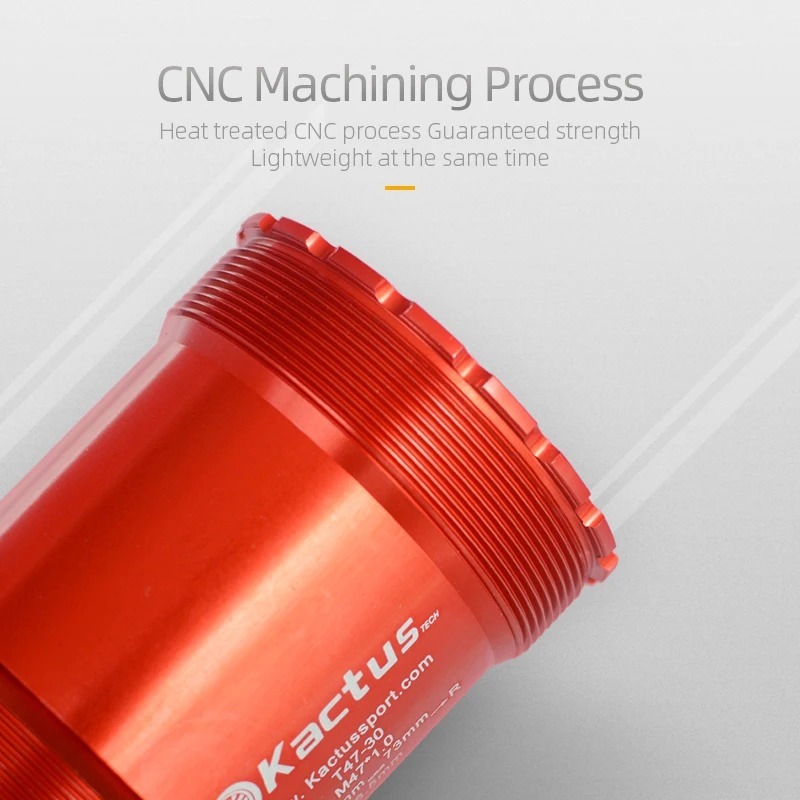 KACTUS T47 Bottom Bracket Ceramic 86.5mm Shell - Threaded for Gravel/road - fit for SRAM Rival22 Crankset 30MM Cranks