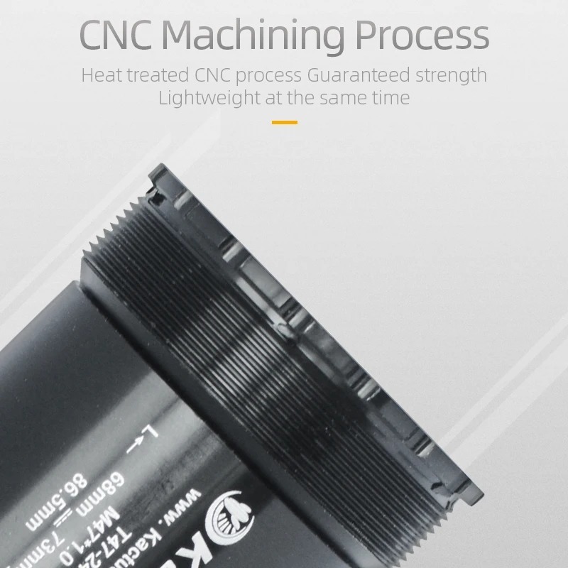 KCATUS T47-24 Bicycle BB 86.5mm shell ceramic bottom bracket - fit for Shimano 24mm Crankset - For Threaded Frames