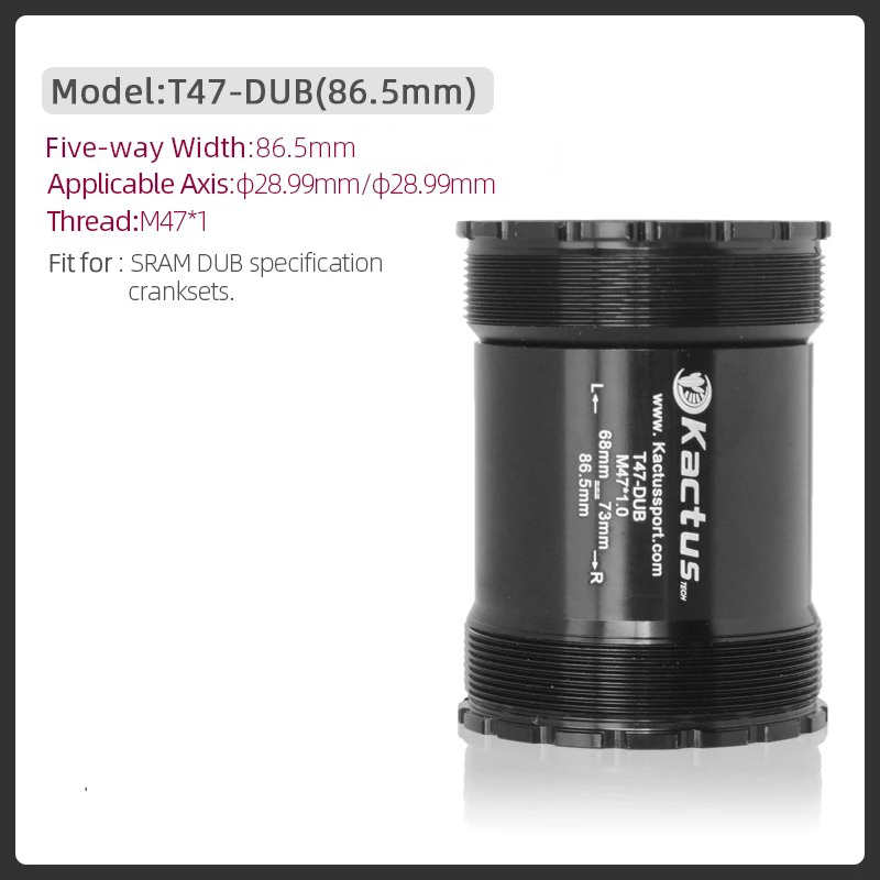 KACTUS T47 DUB Bottom Bracket Ceramic 86.5mm shell - fit for SRAM dub