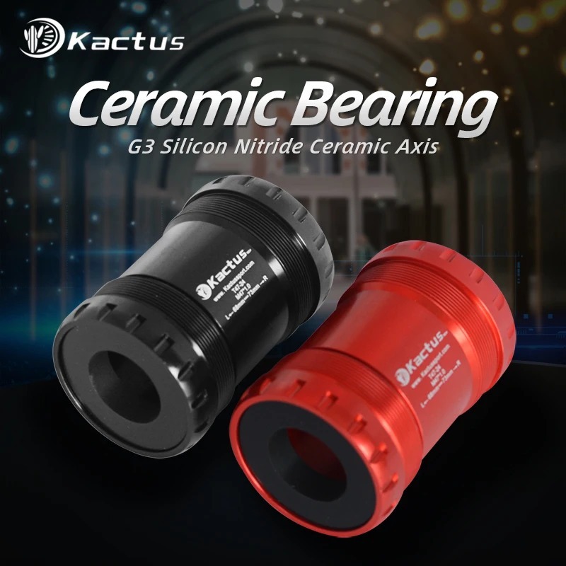 已修改完成KACTUS T47 Bottom Bracket Ceramic - Threaded 68/73mm - 24MM for Shimano Hollowtech 2 crank