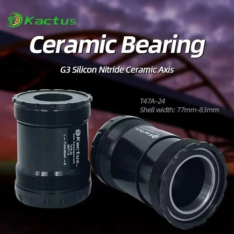 已修改完成KACTUS T47 Bottom Bracket Asymmetric - 77/83mm Ceramic bearing - fit for shimano 24mm cranksets