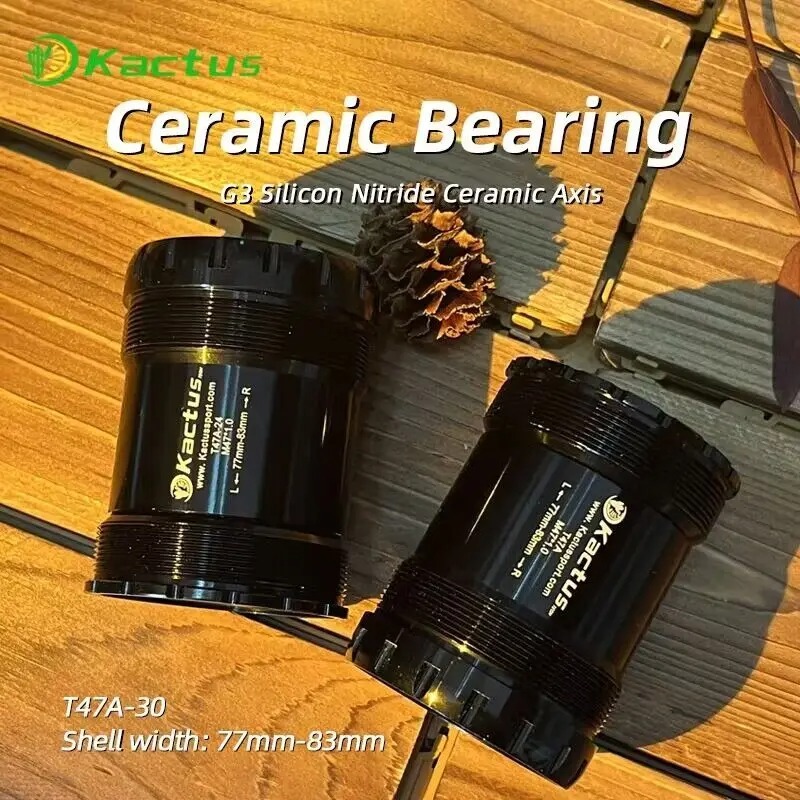 已修改完成KACTUS T47 68/73mm Ceramic Bicycle Bottom Brackets - Fit for SRAM BB30 Rotor 30mm Cranks