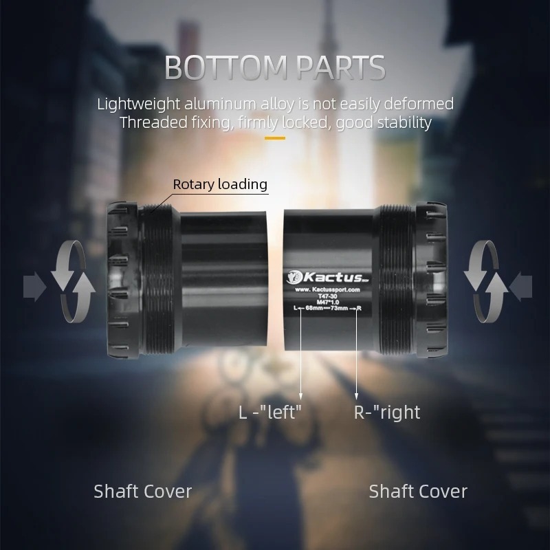 已修改完成KACTUS T47 68/73mm Ceramic Bicycle bottom brackets - fit for SRAM BB30 Rotor 30mm Cranks