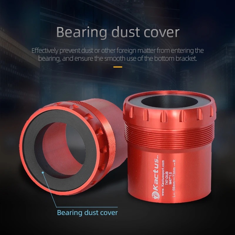 已修改完成KACTUS T47 DUB Bottom Bracket Ceramic - Threaded BB for SRAM DUB Cranksets - Fits 68/73mm Shell