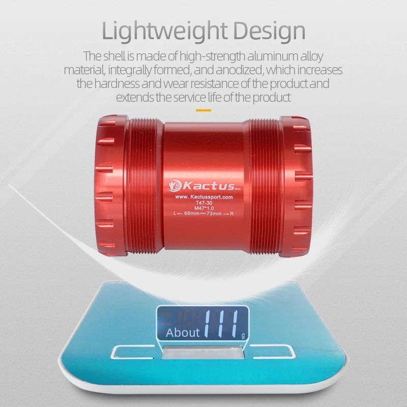 已修改完成KACTUS T47 68/73mm Ceramic Bicycle bottom brackets - fit for SRAM BB30 Rotor 30mm Cranks