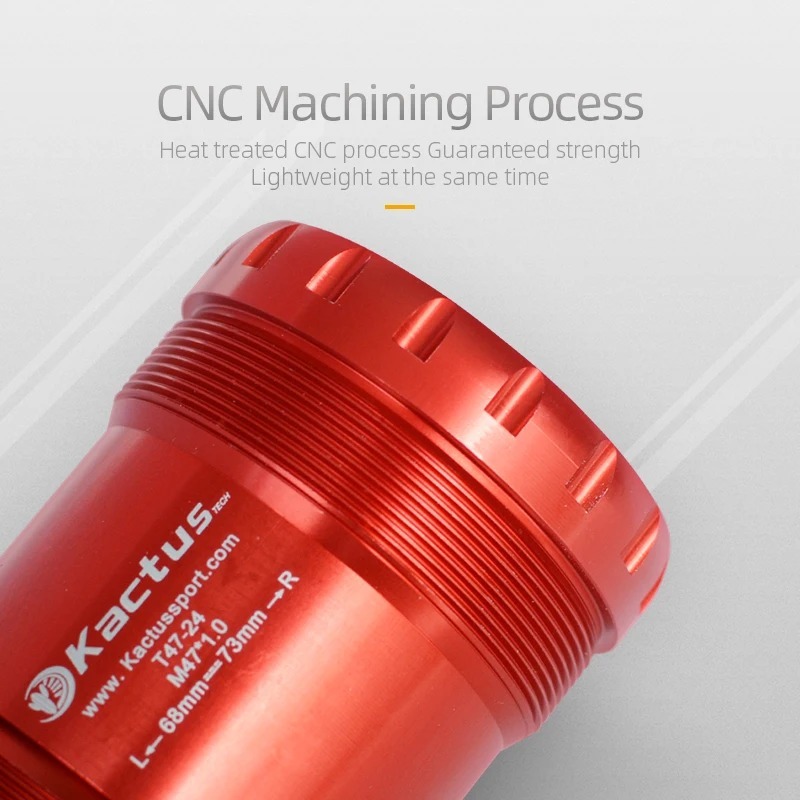 已修改完成KACTUS T47 Bottom Bracket Ceramic - Threaded 68/73mm - 24MM for Shimano Hollowtech 2 crank