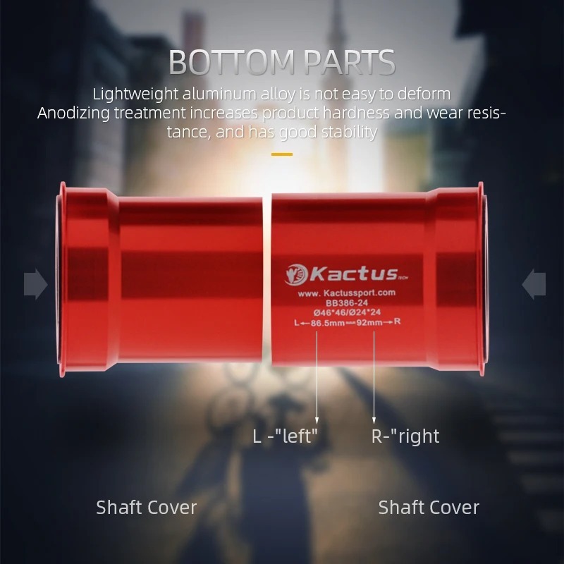 不修改完成KACTUS BB386 24mm Bottom Bracket Ceramic - Press-Fit 86.5/92mm shell - fit for sram gxp