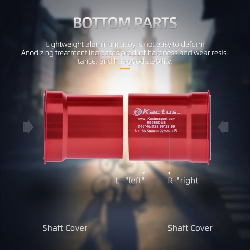 不修改完成KACTUS BB386 DUB Bottom Bracket Ceramic - Press Fit 86.5/92mm - fit for SRAM DUB crankset