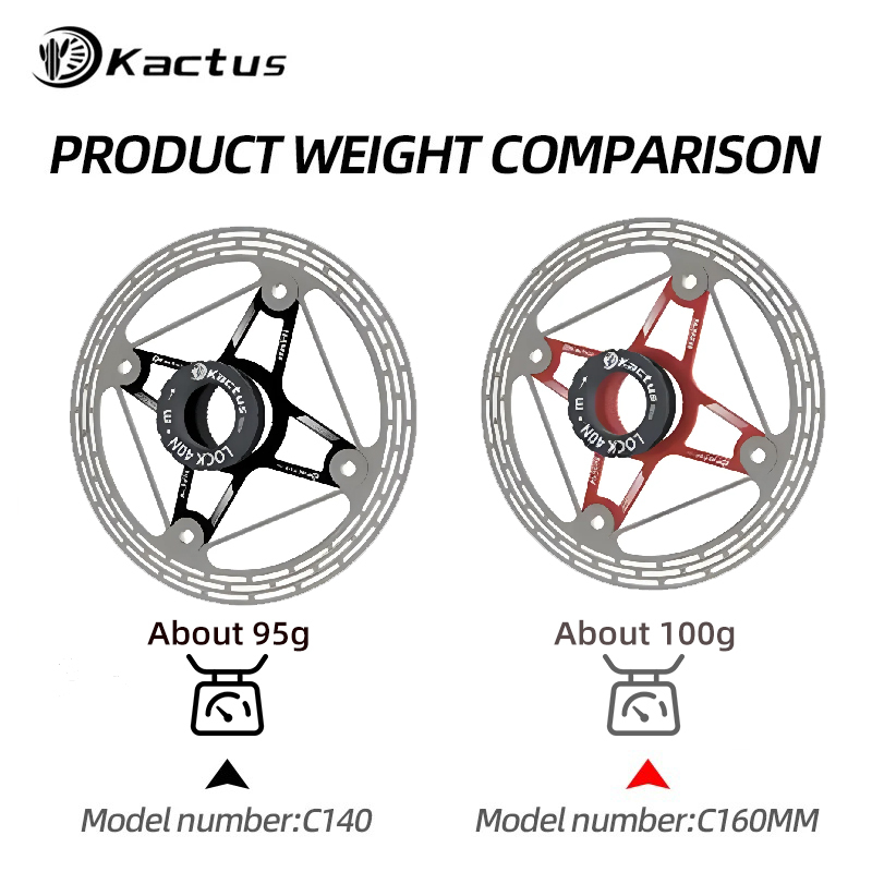 KACTUS UltraLight 140 160 mm Road Bicycle Brake Disc - Center Lock Rotor