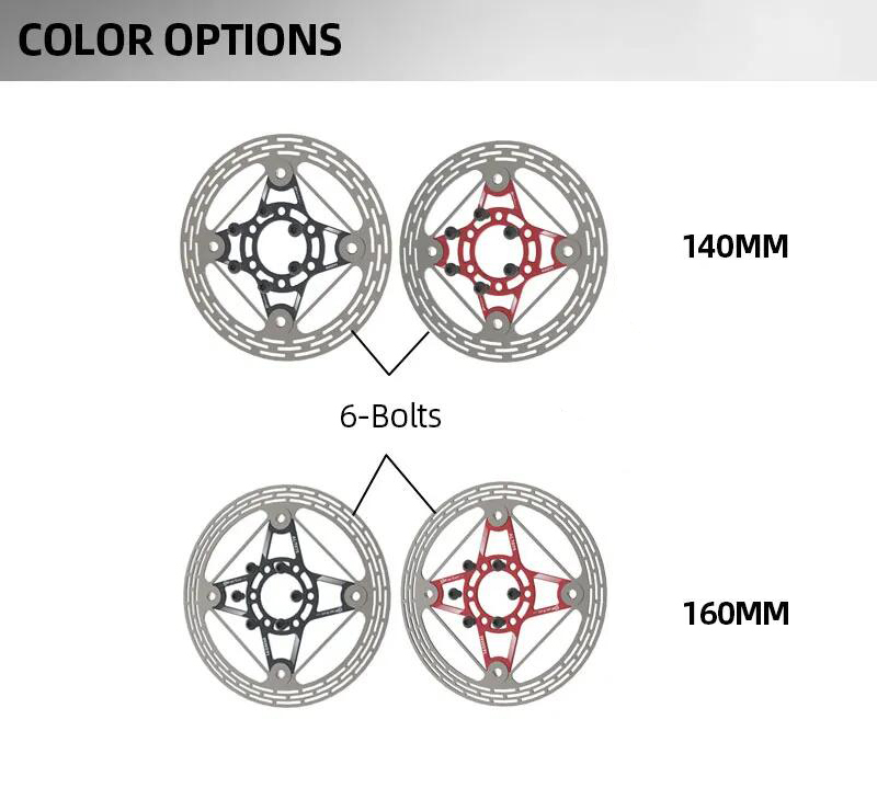 kactus bicycle brake disc Ultralight - 140/160 6 Bolts Rotor - for Road bike Wearproof Float Roto