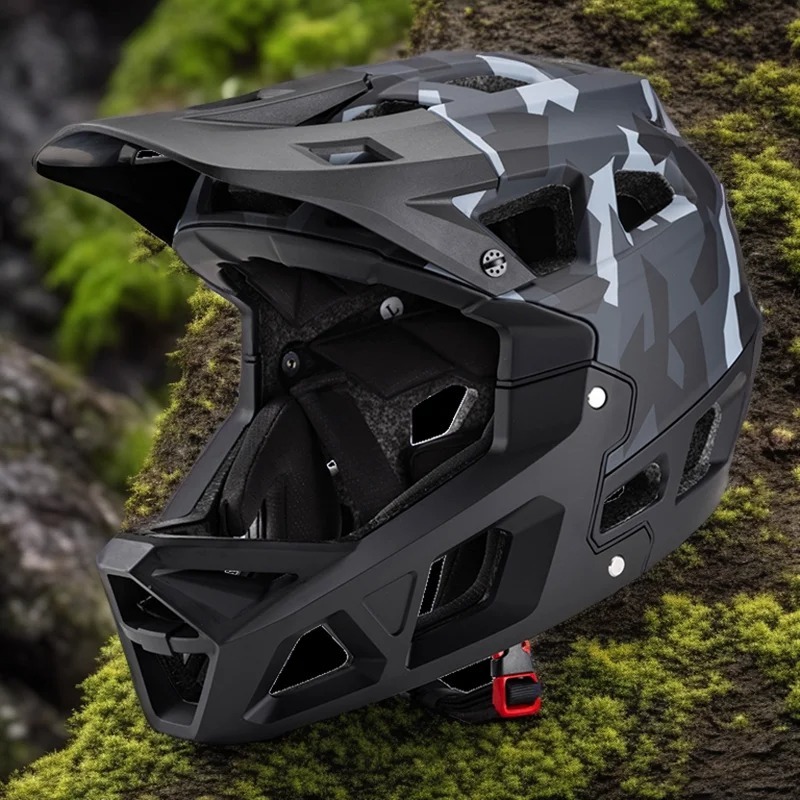 Full Face MTB Cycling Helmet - for Man Adult - DH BMX Off-Road - Ultralight CE Safety Ciclismo