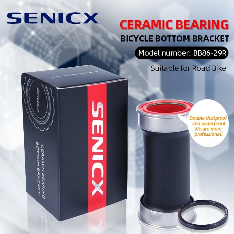 SENICX BB86 DUB Bottom Bracket Press Fit 41mm Ceramic - Suitable for SRAM DUB 28.99mm Axis