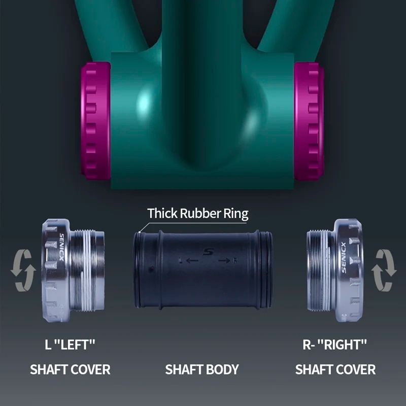 SENICX BSA Thread Road Bike Central Movement Ceramic - Suitable for Shimano Crankset 24mm Axis