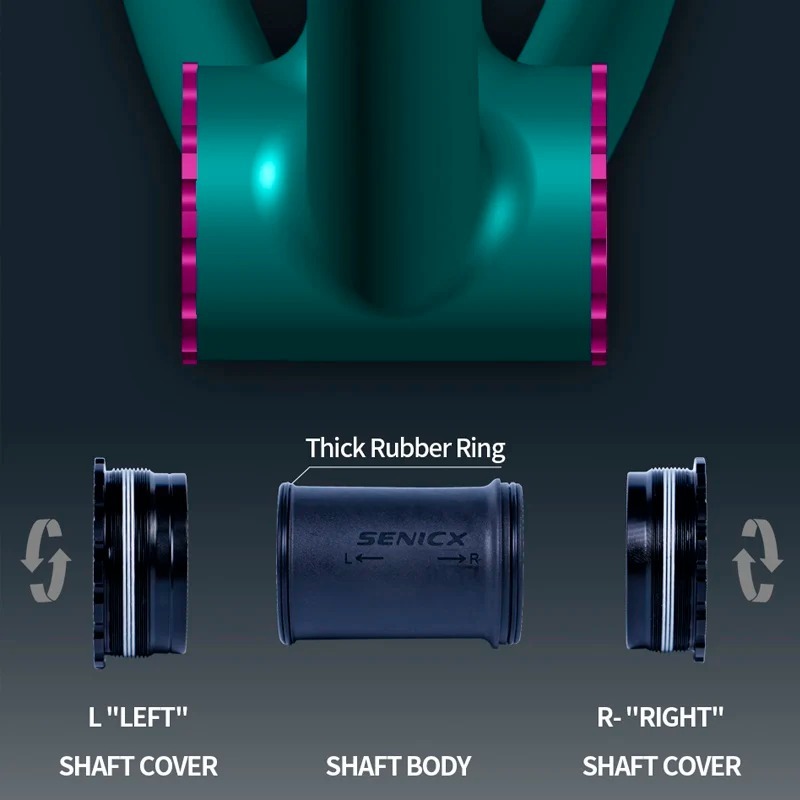 SENICX Bicycle Bottom Bracket Ceramic T47 Thread Fit for SRAM DUB 28.99 Axis Road Gravel Racing Bike Central Shaft High Quality